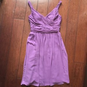David's Bridal Purple Chiffon Dress
